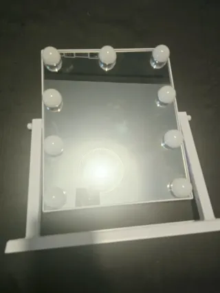 Espejo de tocador con luces LED