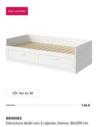 Cama Diván Extensible Brimnes Ikea