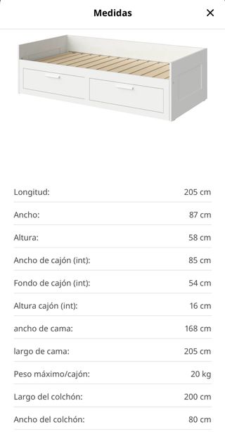 Cama Diván Extensible Brimnes Ikea
