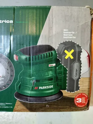 Lijadora Parkside con Batería y Cargador