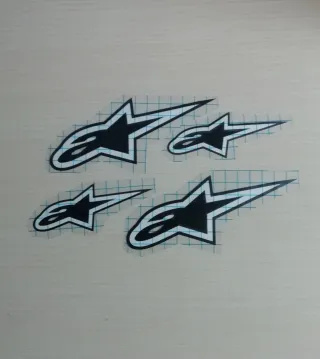 4 Pegatinas Vinilo Alpinestars