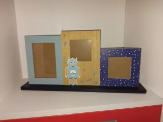 Marco de fotos infantil robot