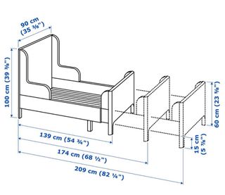 Cama extensible - Cuna BUSUNGE IKEA