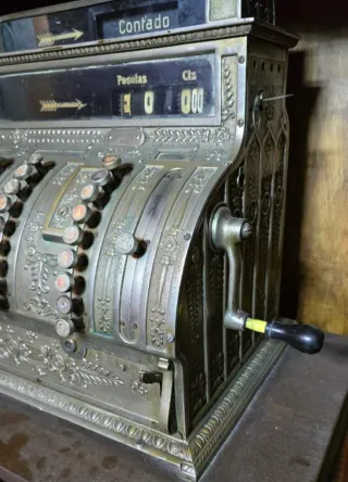 Máquina Registradora National Vintage 1917