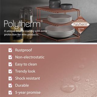 Metaltex PALIO COPPER - Rinconera 3 Niveles. Acaba