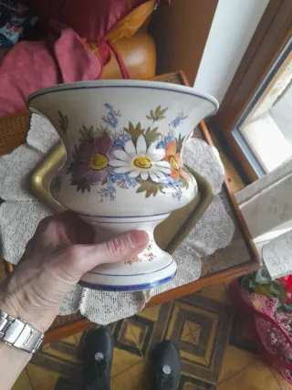 Vaso Bassano Bellissimo decorato fiori