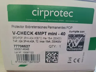 Protector Sobretensiones 3p+N 40A