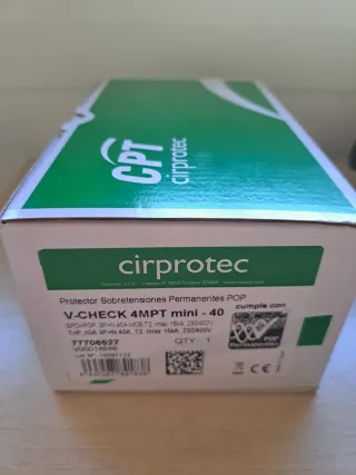 Protector Sobretensiones 3p+N 40A