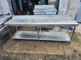 Mesa de trabajo industrial acero inoxidable