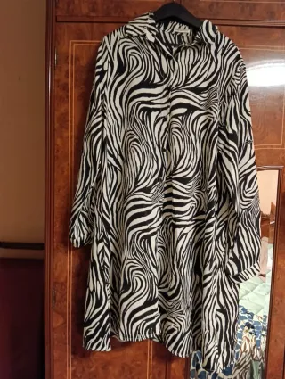 Vestido estampado cebra