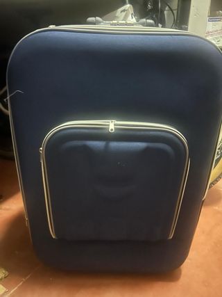 Maleta grande de viaje azul Marino .