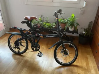 Bicicleta Plegable Negra