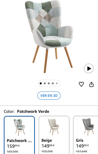 Butaca estilo nórdico escandinavo