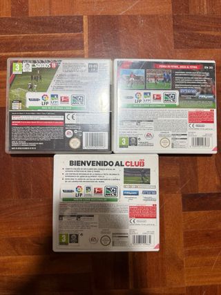 Lote FIFA 11, 12, 13, PES 12 Nintendo DS/3DS