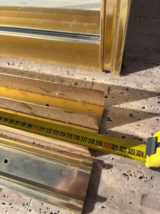 2x2 Puertas Correderas Espejo Dorado