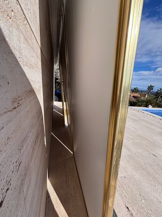 2x2 Puertas Correderas Espejo Dorado