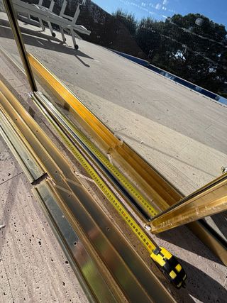 2x2 Puertas Correderas Espejo Dorado