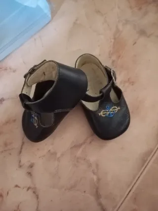 Zapatos de bebé azul marino