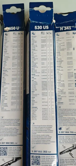 Limpiaparabrisas Bosch para varios modelos