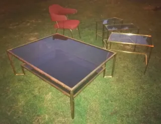 Gran mesa BRONCE Y CRISTAL