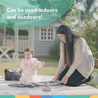 Nuby - Alfombra Bebe Acolchada Plegable Reversible