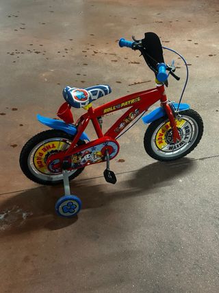 Bicicleta Paw Patrol como nueva