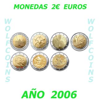 🇪🇺 MONEDAS 2€ EUROS CONMEMORATIVAS AÑO 2006