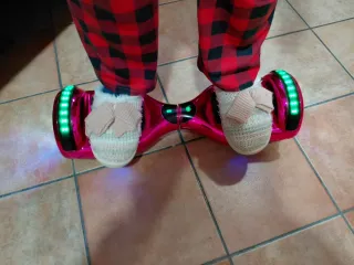 Hoverboard rosa brillante