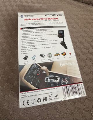 Reproductor BT-MP3 vía FM para coche