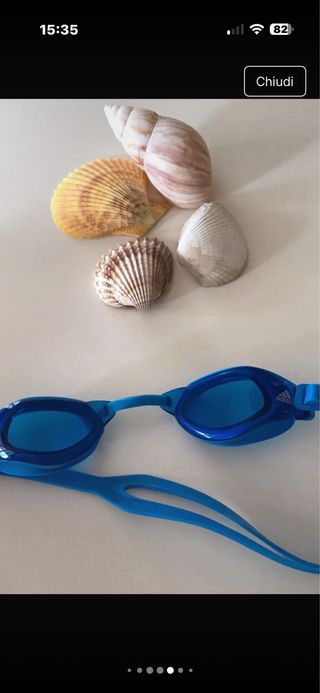 Occhialini nuoto Adidas bambino blu