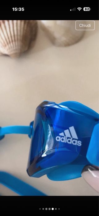 Occhialini nuoto Adidas bambino blu