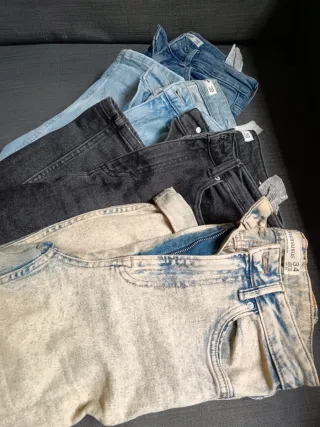 Lote 3 Pantalones Mom Fit