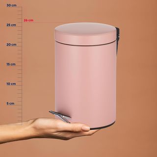 kela Cubo para cosméticos rosa 3 l, cubo de basura