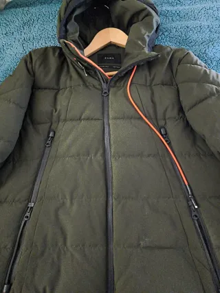 Chaqueta acolchada Zara verde militar