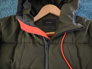 Chaqueta acolchada Zara verde militar