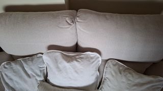 Sofá 1.50m beige/gris