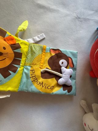 Pack Juguetes Bebé Pelota Libro Gusano