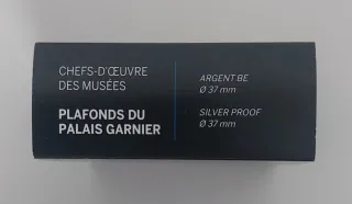 Moneda 10€ Francia Techos Palacio Garnier