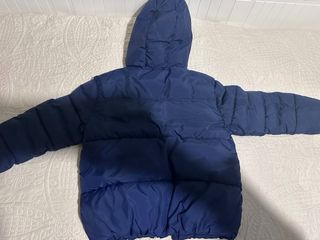 Abrigo Benetton niño/niña azul y gris