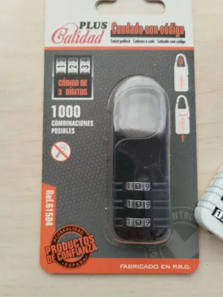 Candado de combinación 3 dígitos