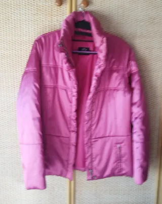 Anorak D J Z. brillante rosa chicle