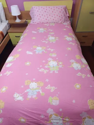 Ropa de cama infantil rosa