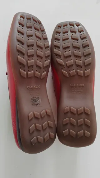 Mocasines Geox Mujer Rojo Sin Uso