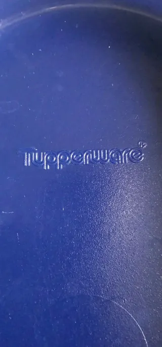 Burriera in plastica blu e trasparente