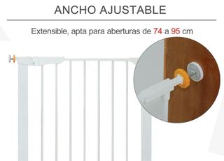 Barrera seguridad infantil 74-95 cm. Tengo cuatro.