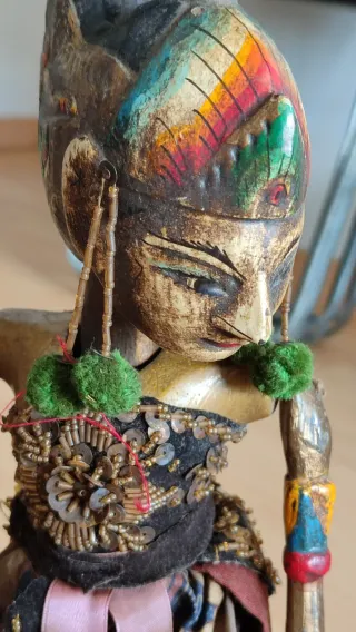 Marioneta Wayang Golek de Java, Indonesia - 50 cm