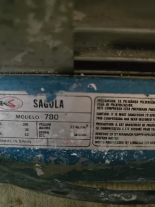 Compresor de aire azul