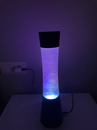 Lámpara de lava colorida
