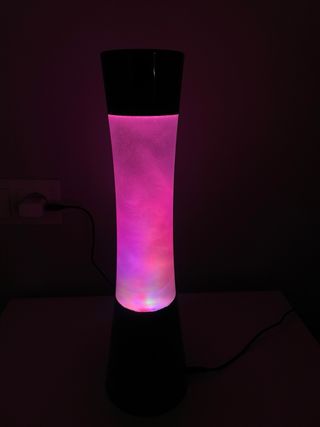 Lámpara de lava colorida