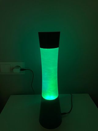 Lámpara de lava colorida